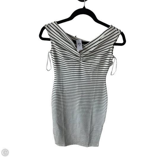 Dress Casual Midi By Banana Republic In Black & White, Size: Xxsp