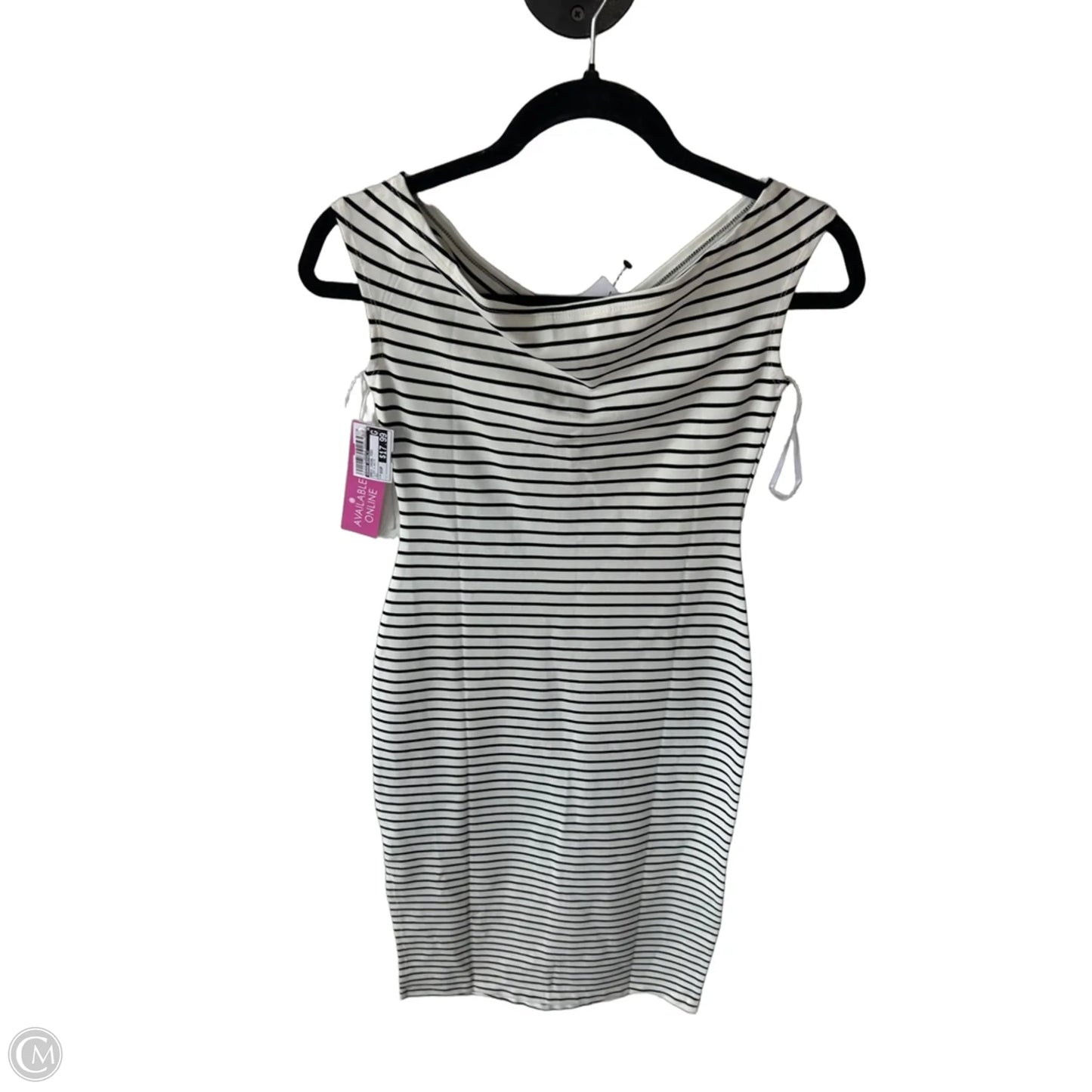 Dress Casual Midi By Banana Republic In Black & White, Size: Xxsp