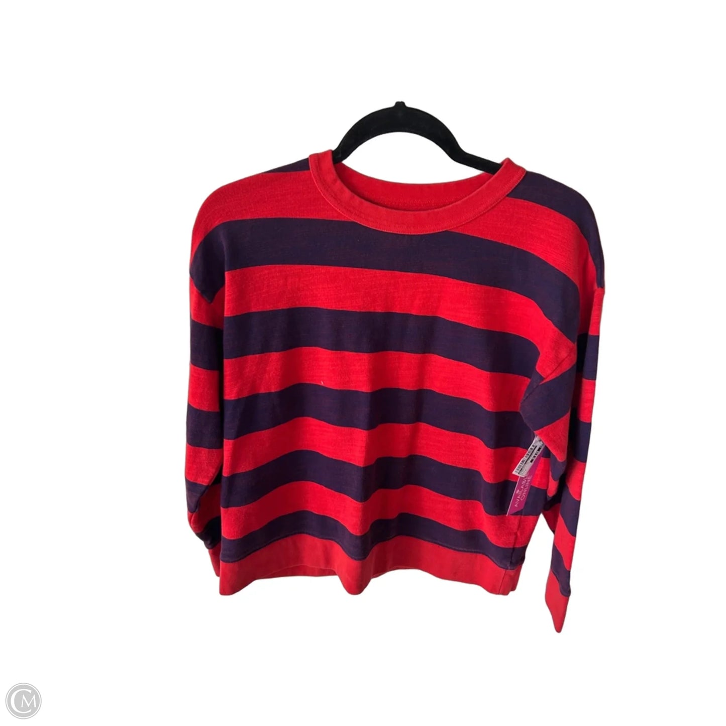 Sweatshirt Crewneck By J. Crew In Purple & Red, Size: S