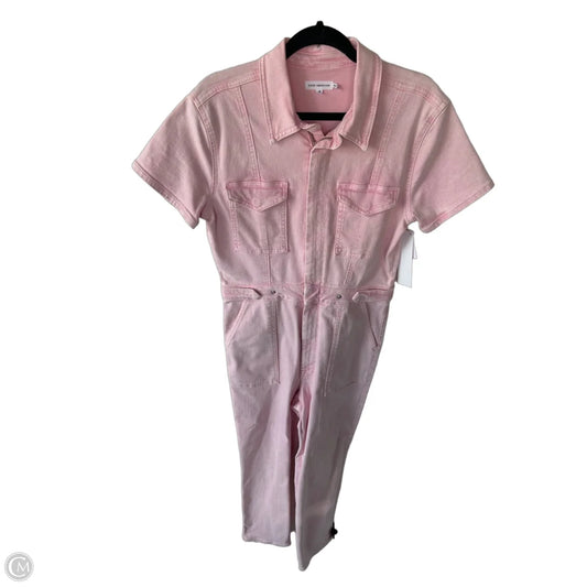 Jumpsuit By Good American In Pink Denim, Size: L