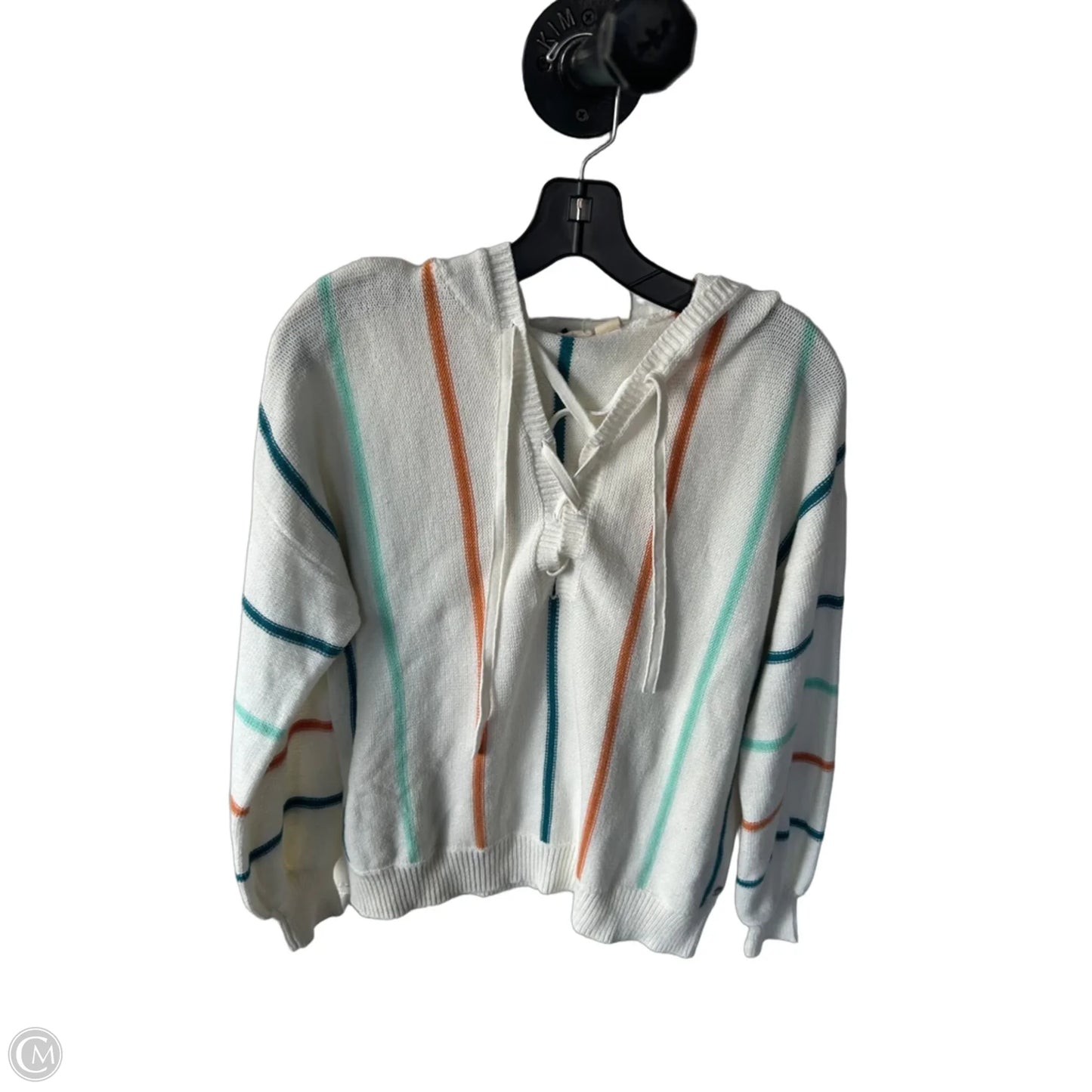 Sweater By Roxy In Blue & White, Size: M