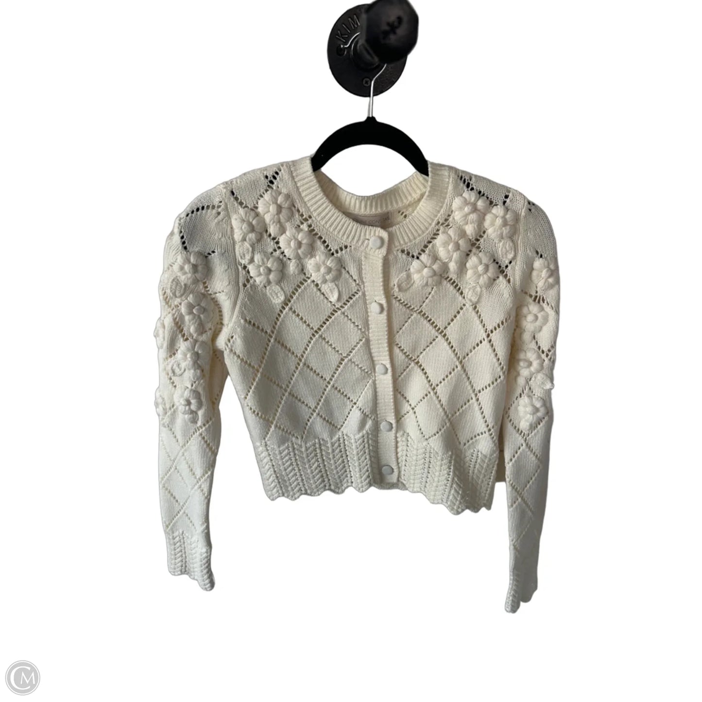 Sweater Cardigan By Cmc In Cream, Size: Xs