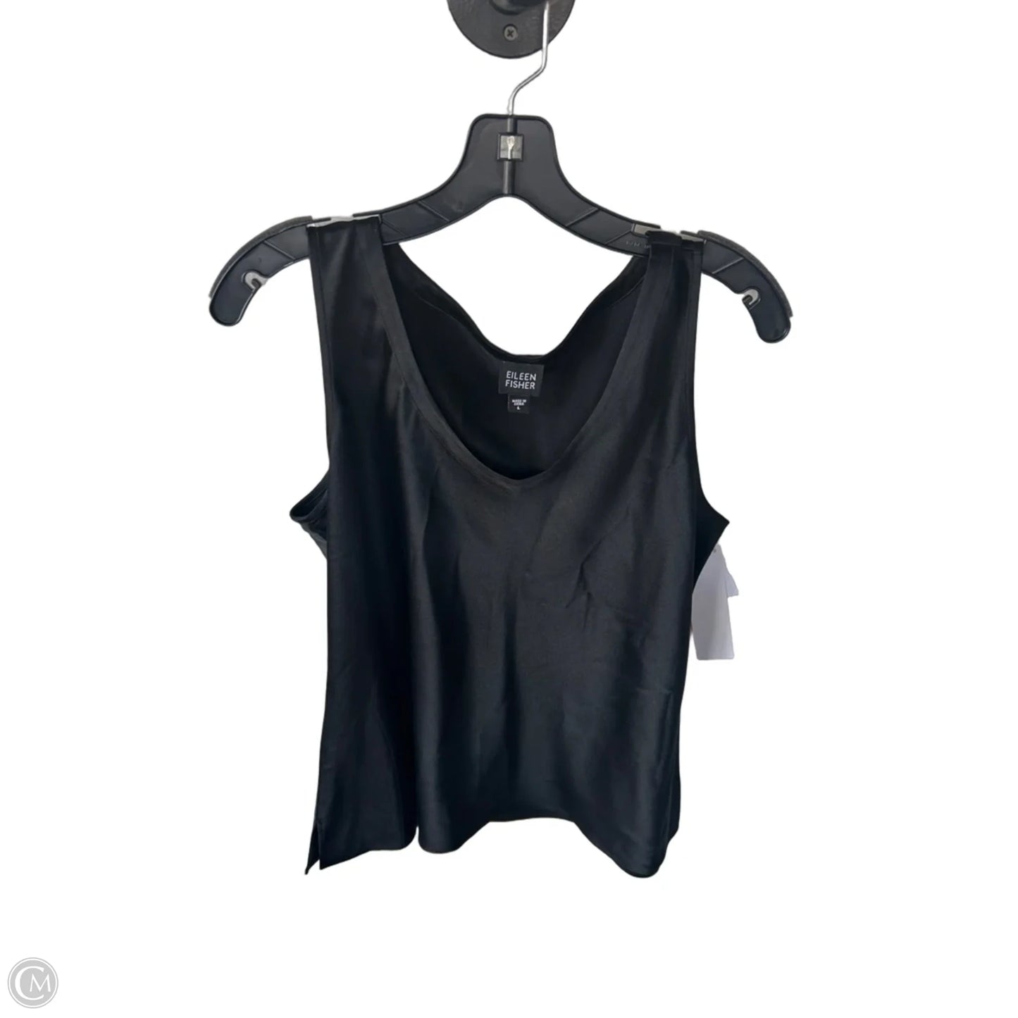 Top Sleeveless By Eileen Fisher In Black, Size: L