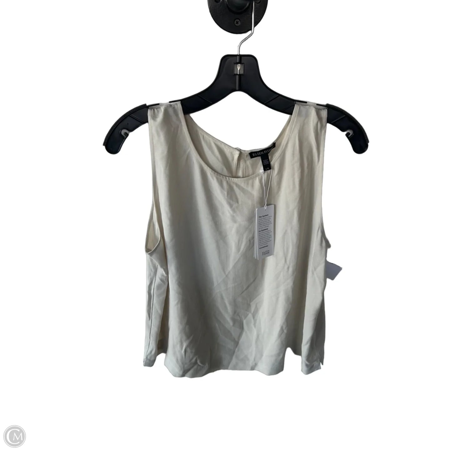 Top Sleeveless By Eileen Fisher In Tan, Size: L
