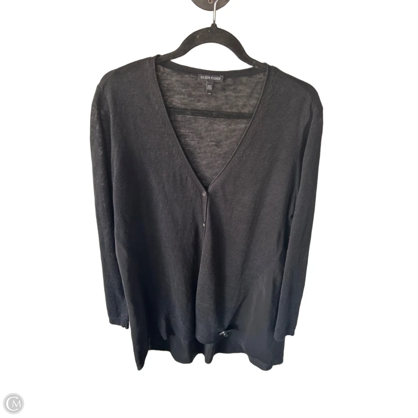 Sweater By Eileen Fisher In Black, Size: L