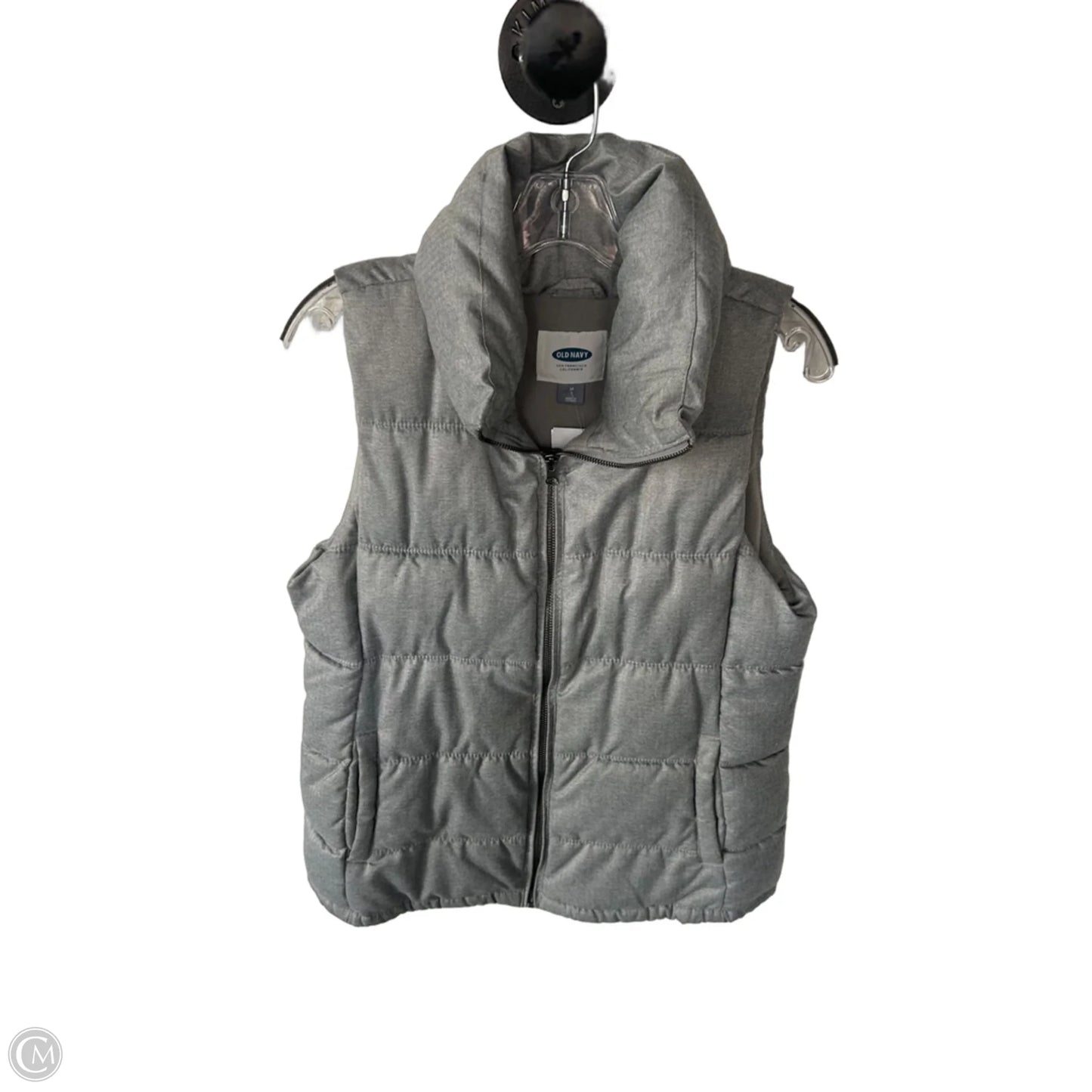 Vest Puffer & Quilted By Old Navy In Grey, Size: M