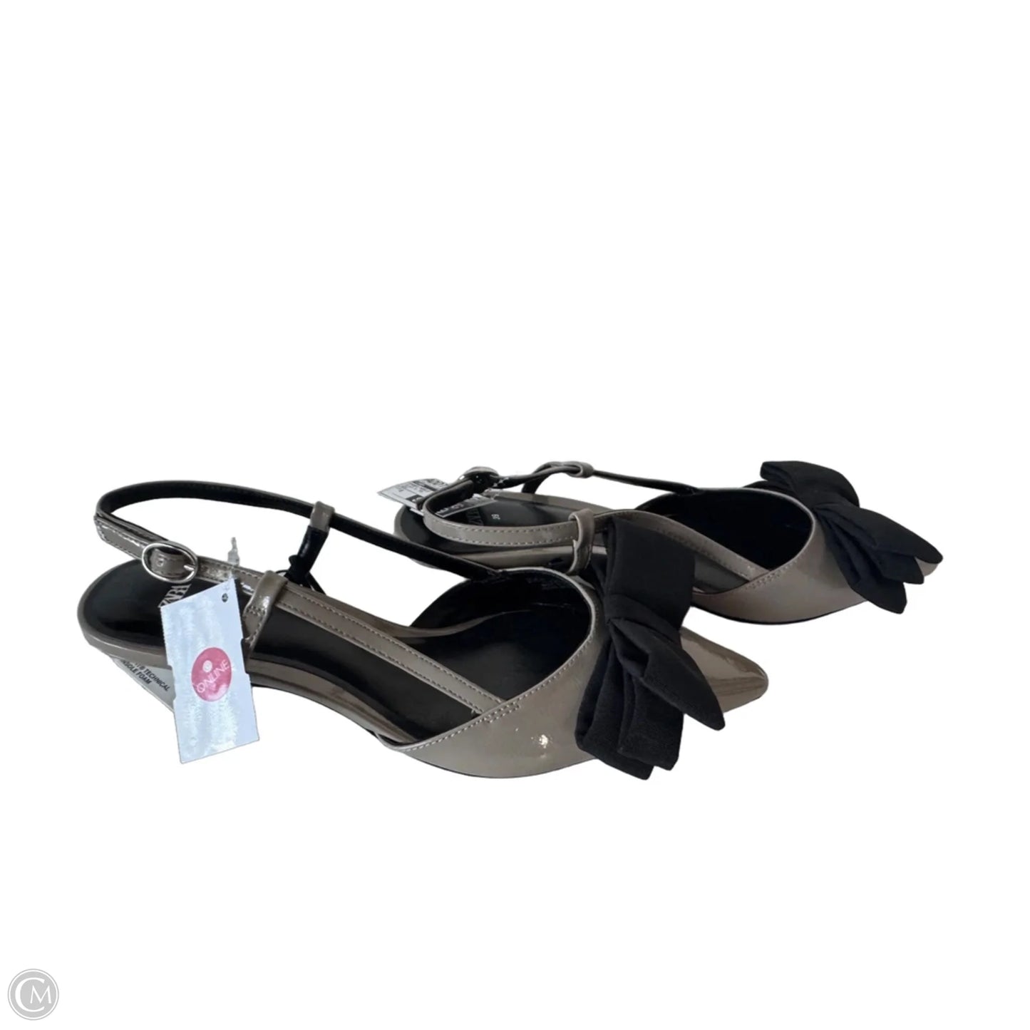Shoes Heels Kitten By Zara In Black & Tan, Size: 8
