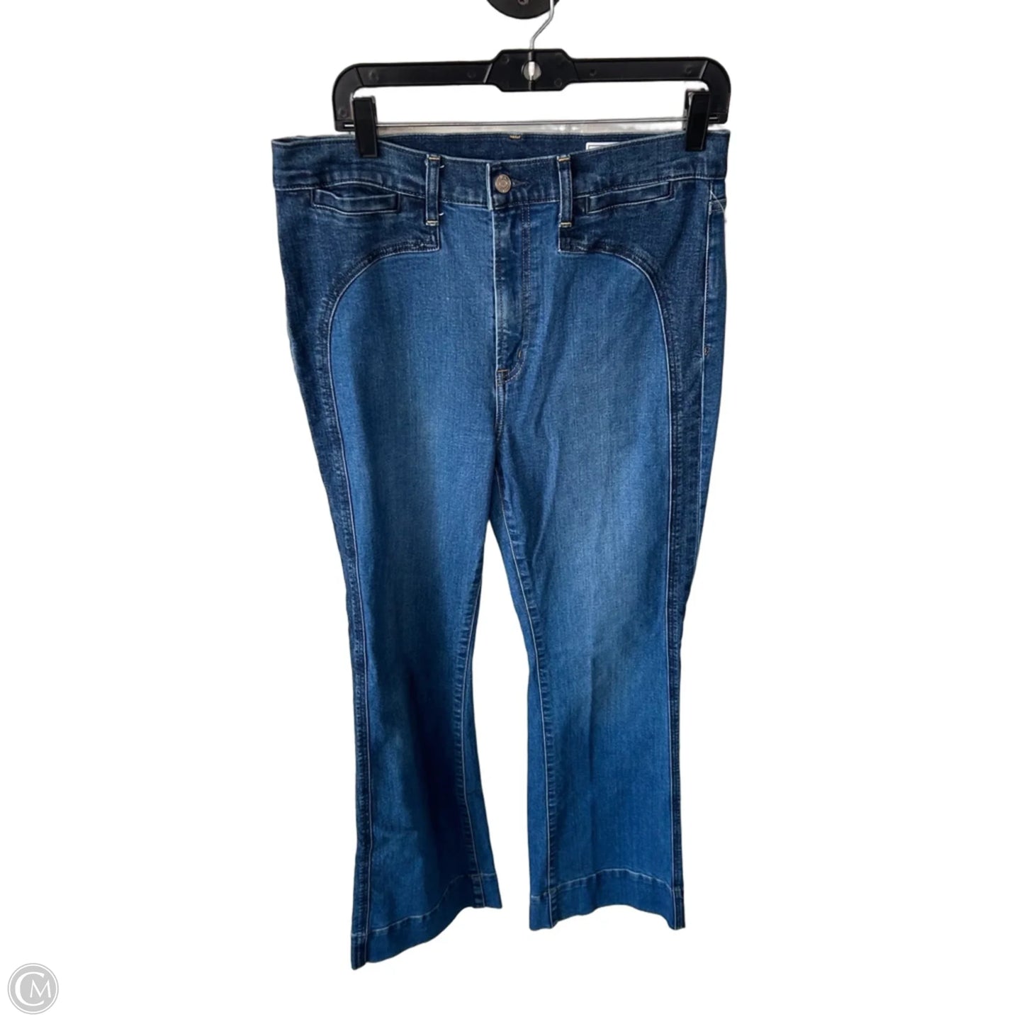 Jeans Flared By Gap In Blue Denim, Size: 12l