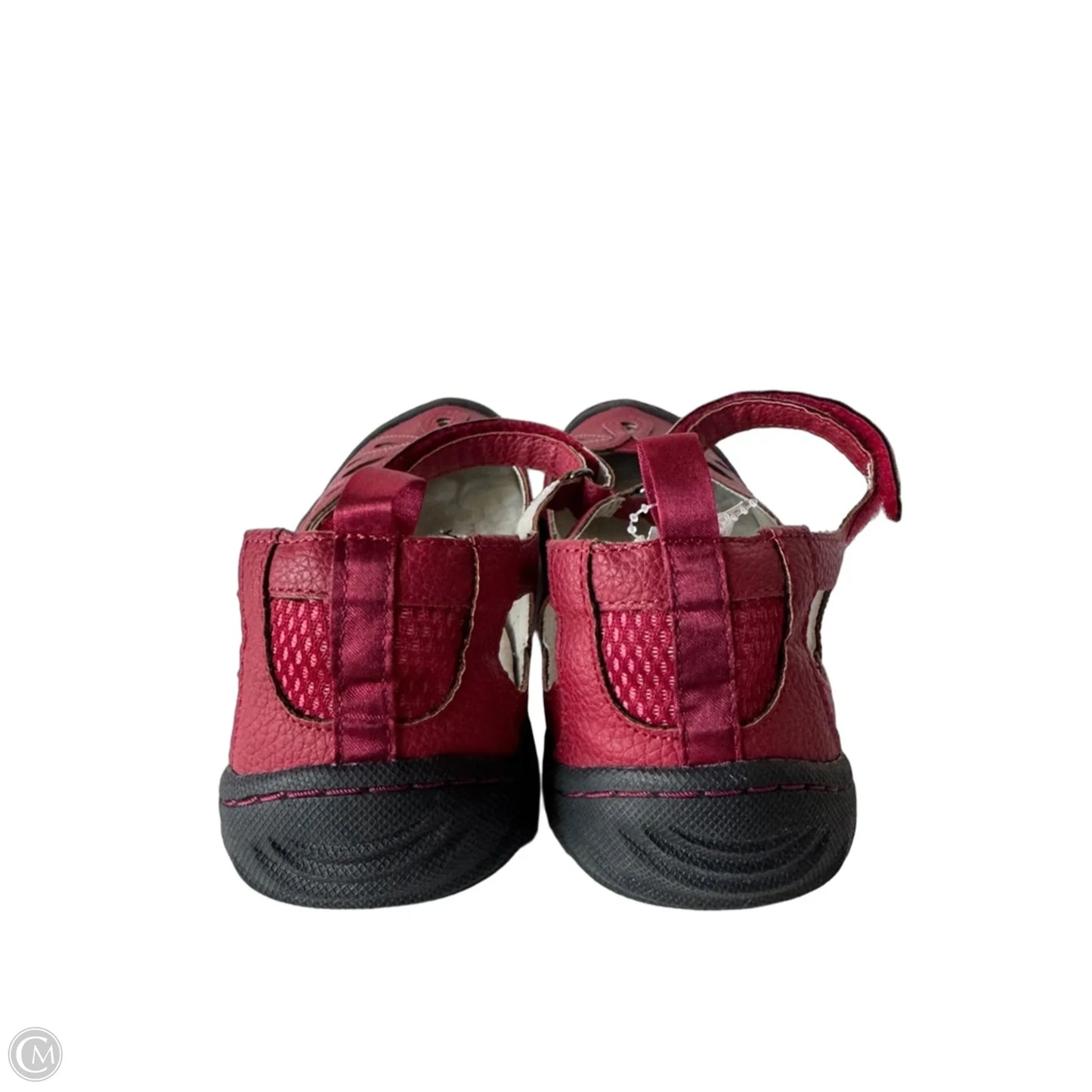 Shoes Flats By Jbu By Jambu In Black & Red, Size: 9