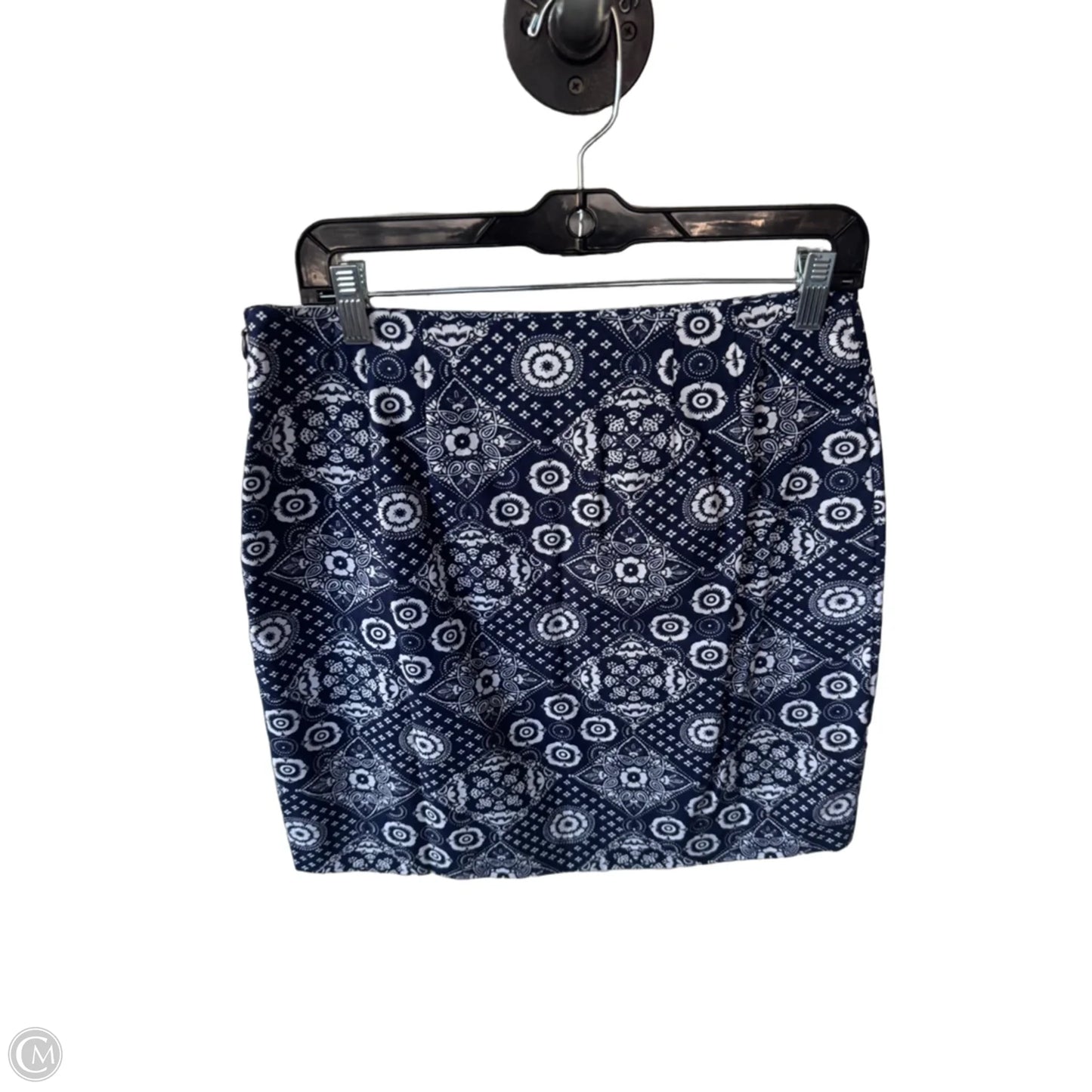 Skirt Mini & Short By Talbots In Blue & White, Size: 6p