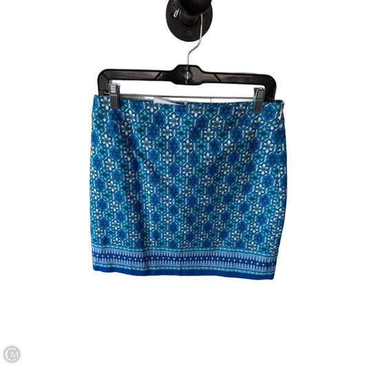 Skirt Mini & Short By Talbots In Blue & White, Size: 6p