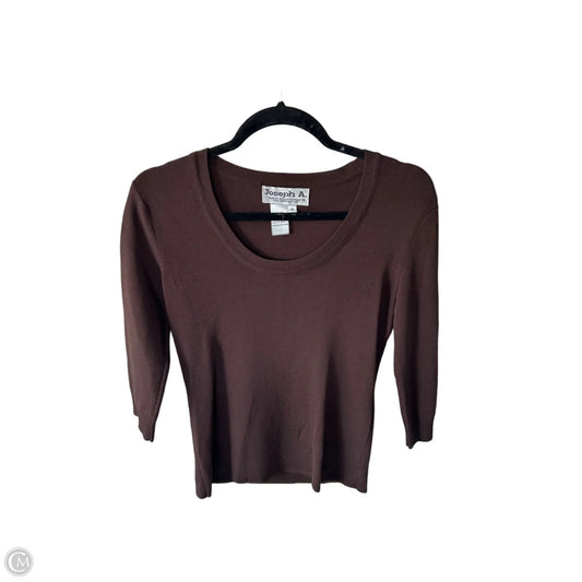 Sweater By Joseph A. In Brown, Size: M