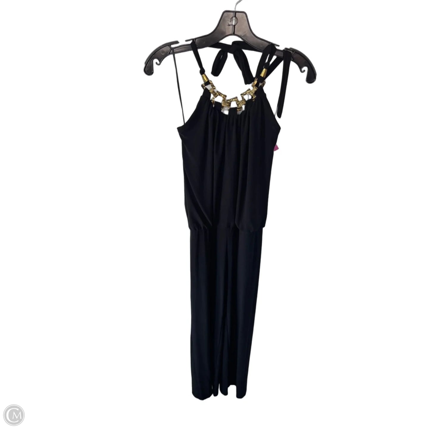 Jumpsuit By Cache In Black & Gold, Size: Xs