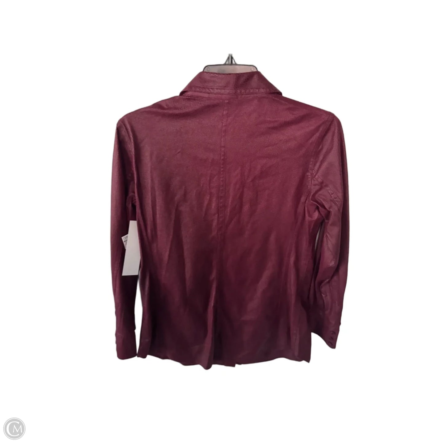 Jacket Shirt By Chicos In Red, Size: S
