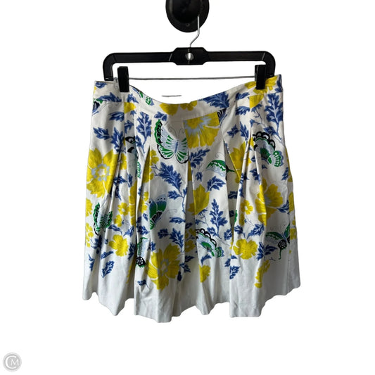 Skirt Midi By Talbots In Blue & Cream, Size: 16