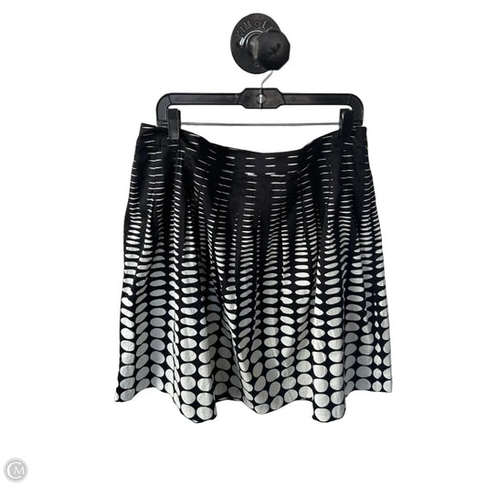 Skirt Midi By Talbots In Black & Cream, Size: 16p