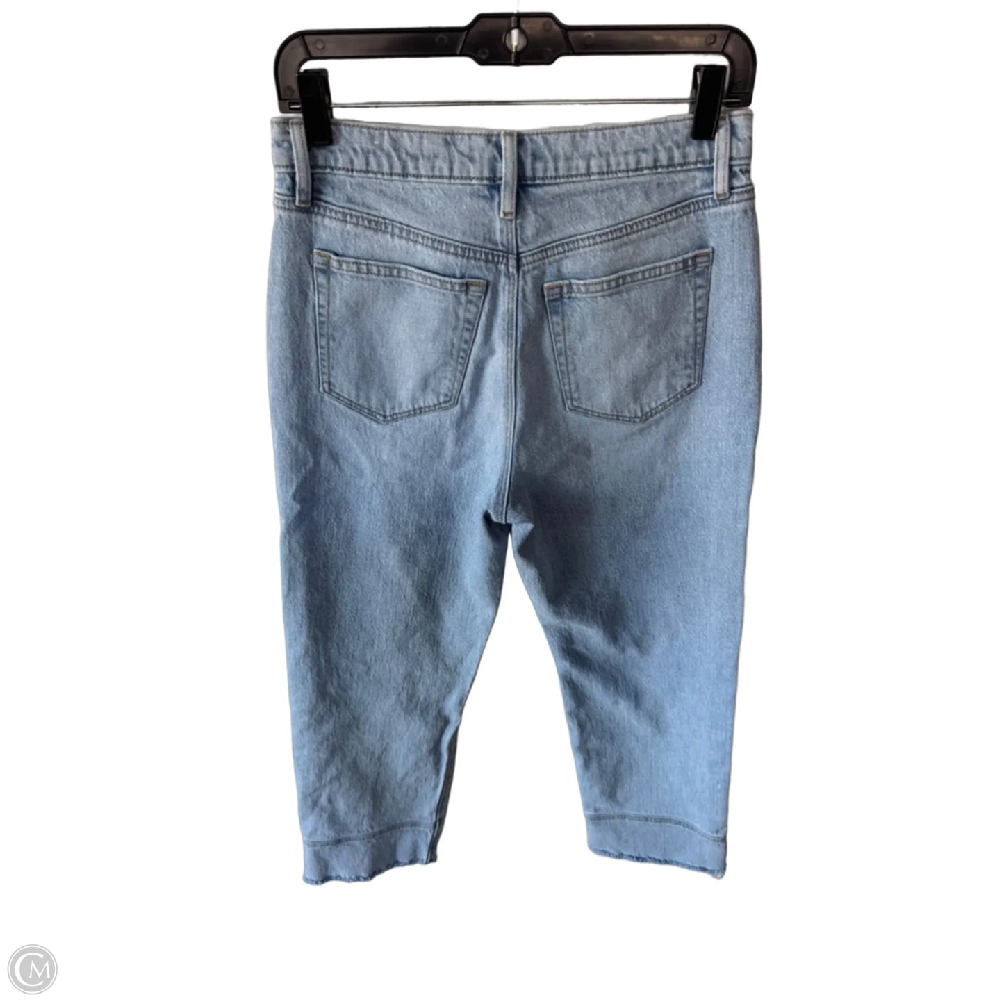 Jeans Straight By Loft In Blue Denim, Size: 4
