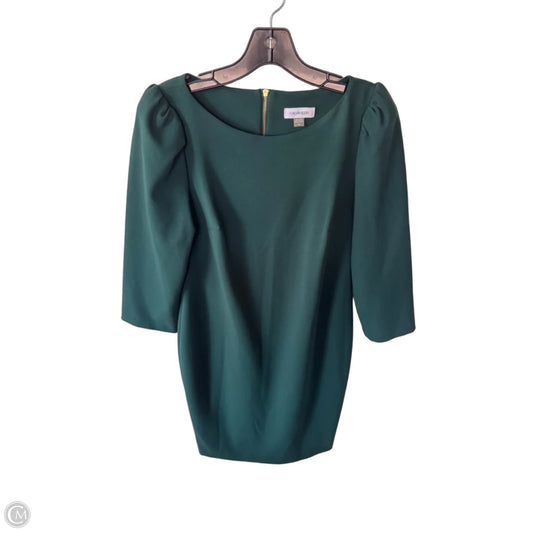 Dress Work By Calvin Klein In Green, Size: M
