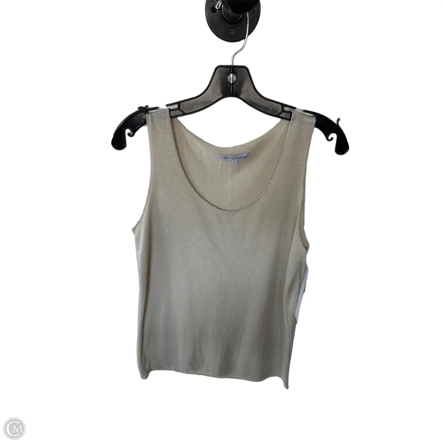 Vest Sweater By Tempo Paris In Tan, Size: S