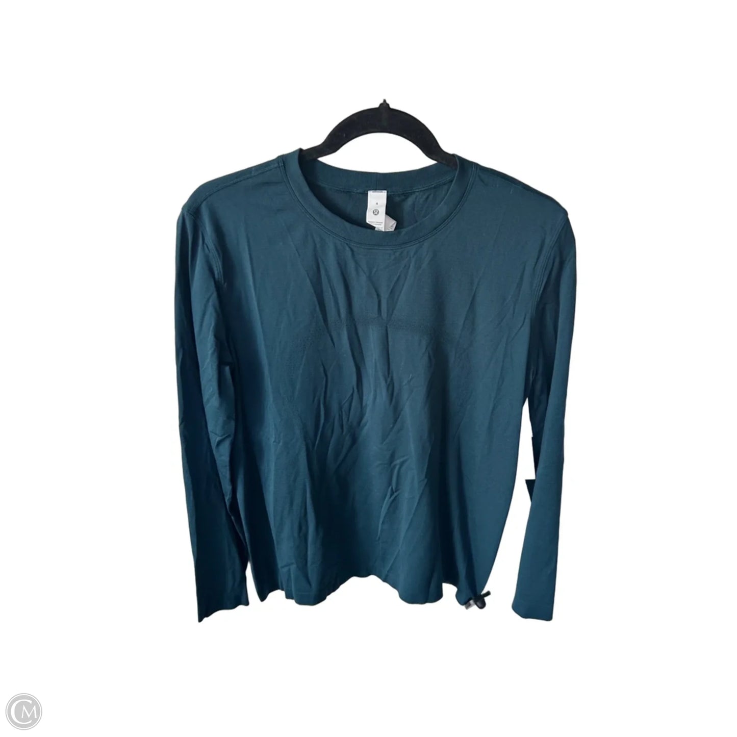 Athletic Top Long Sleeve Crewneck By Lululemon In Green, Size: S