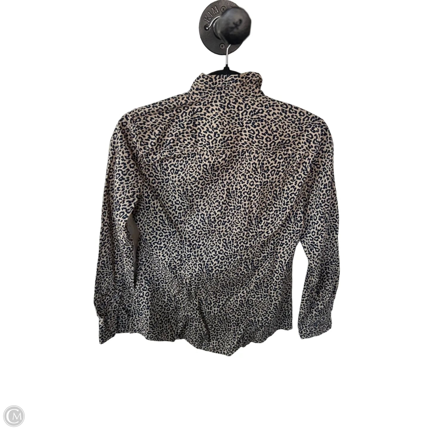 Top Long Sleeve By J. Crew In Blue & Tan, Size: Xs
