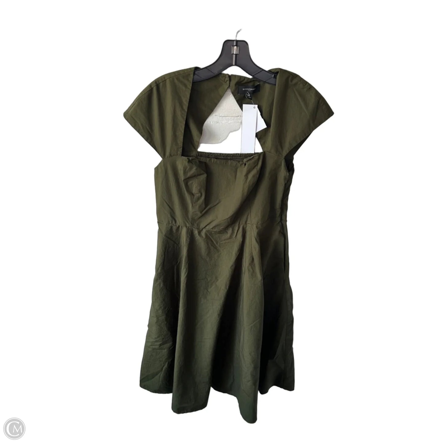 Dress Casual Midi By Banana Republic In Green, Size: M