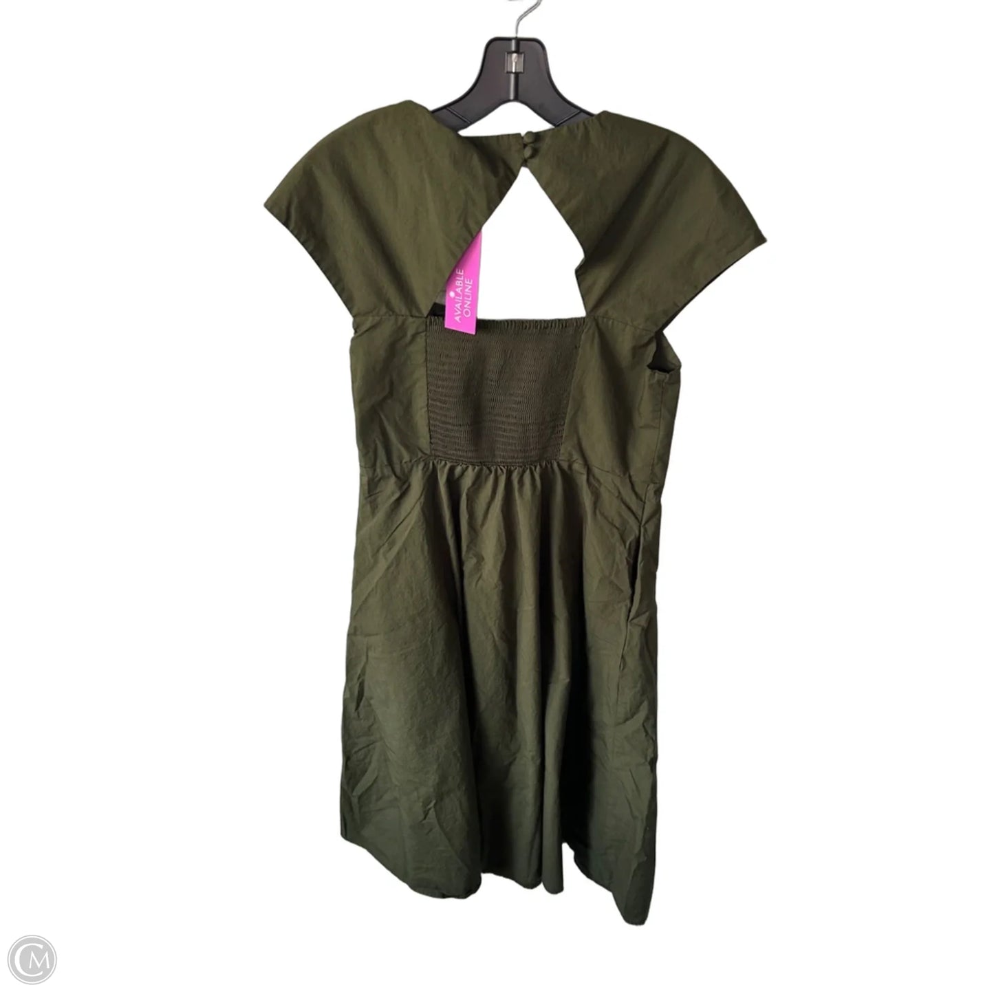 Dress Casual Midi By Banana Republic In Green, Size: M