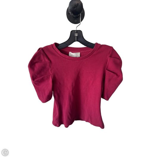 Top Short Sleeve By Anthropologie In Red, Size: M