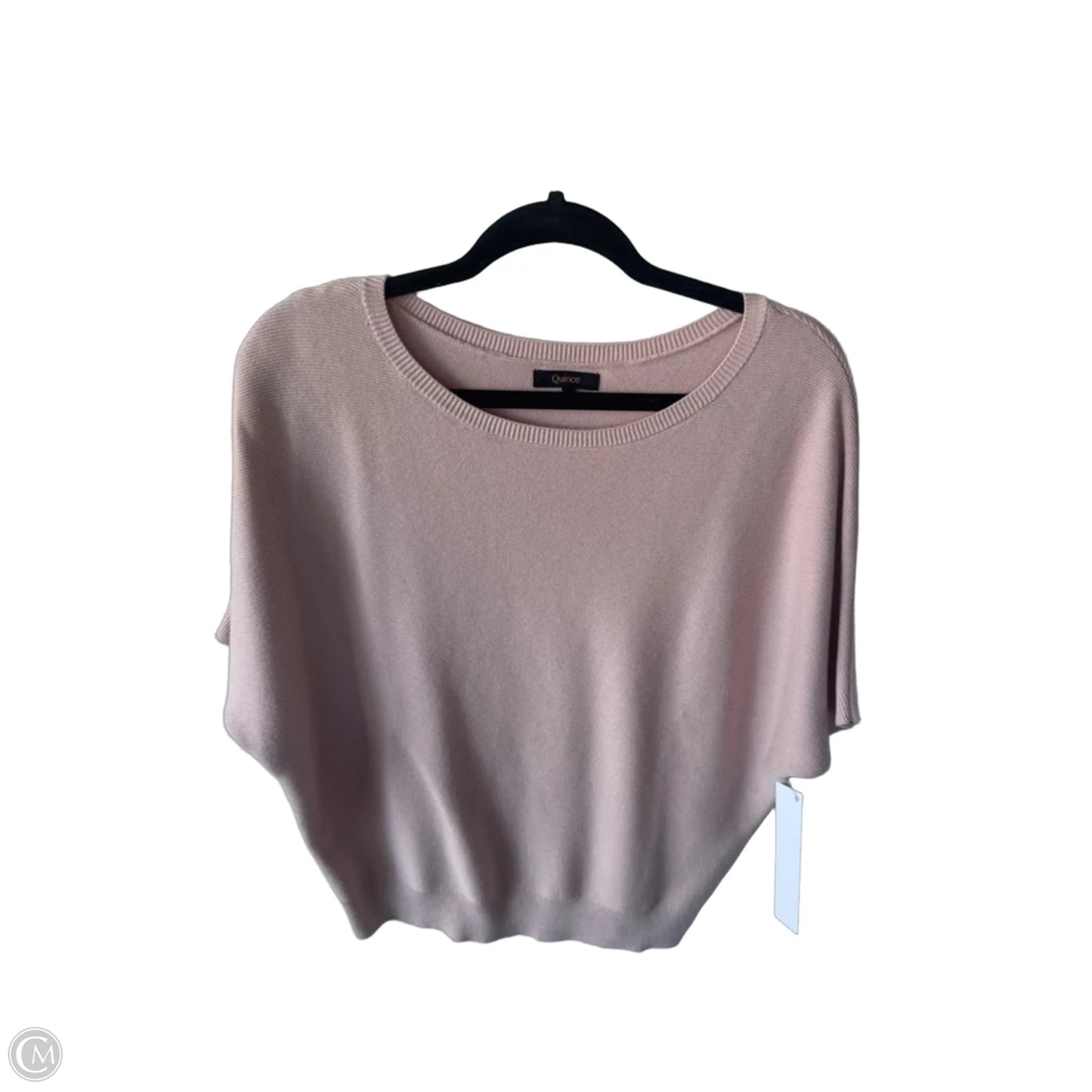 Sweater Short Sleeve By Quince In Pink, Size: S