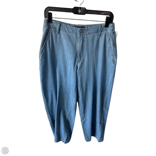 Jeans Wide Leg By Banana Republic In Blue Denim, Size: 4