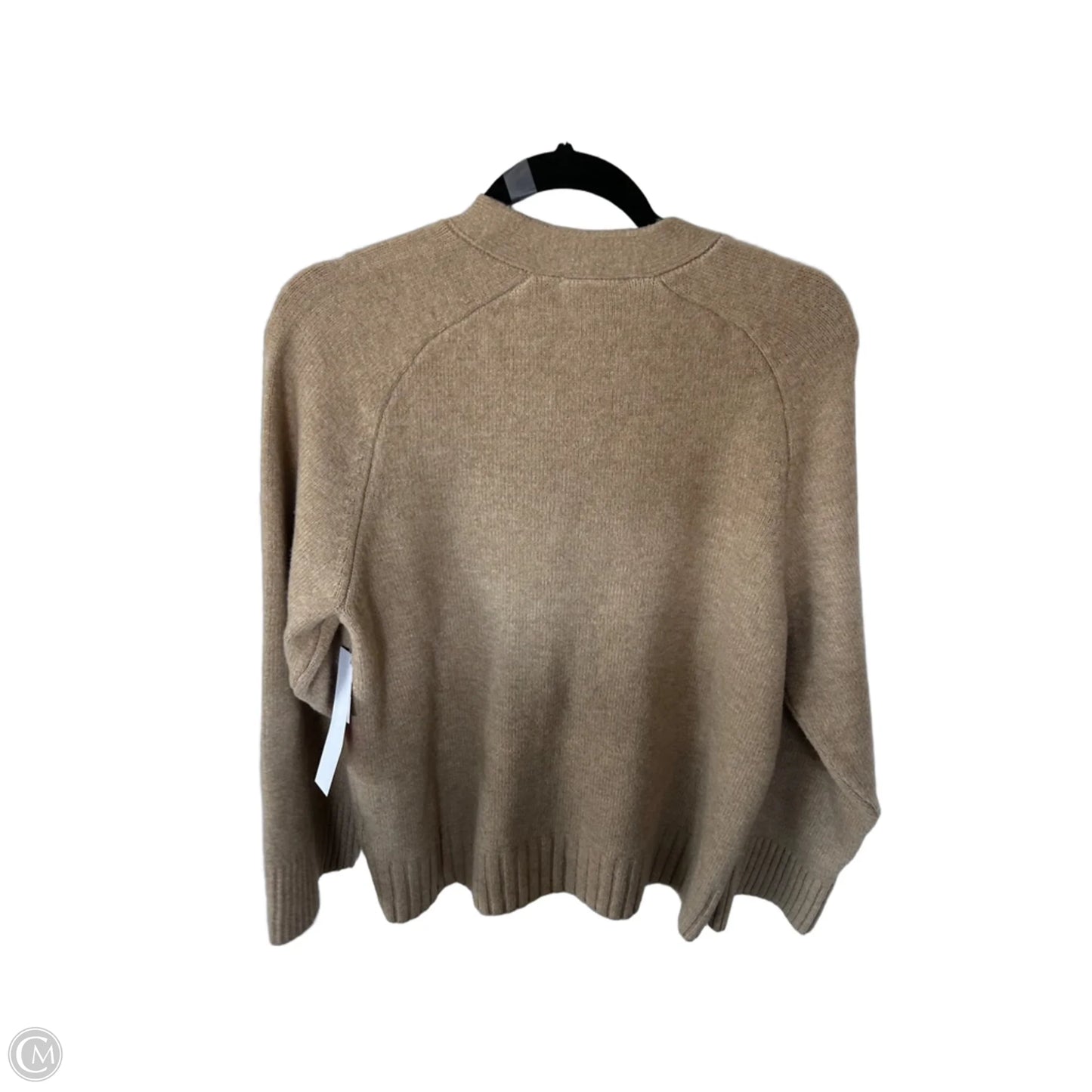 Sweater Cardigan By On 34th In Tan, Size: L