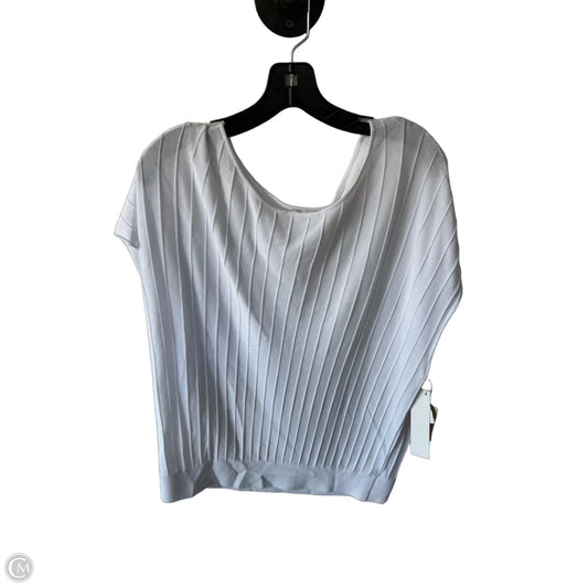Sweater Short Sleeve By Coldwater Creek In White, Size: Xl