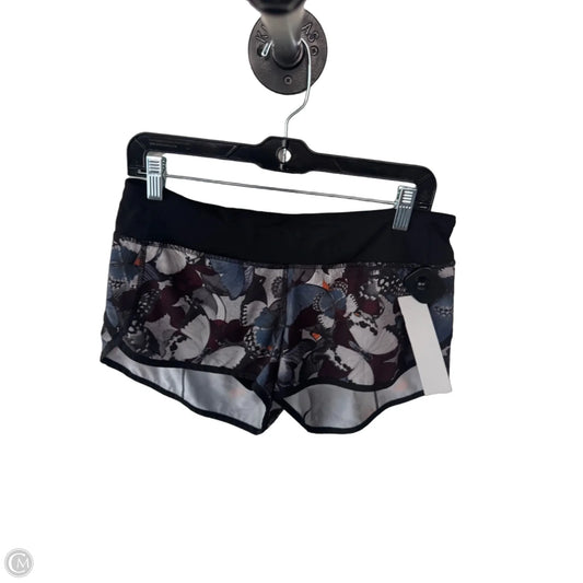 Athletic Shorts By Lululemon In Black & Grey, Size: 8