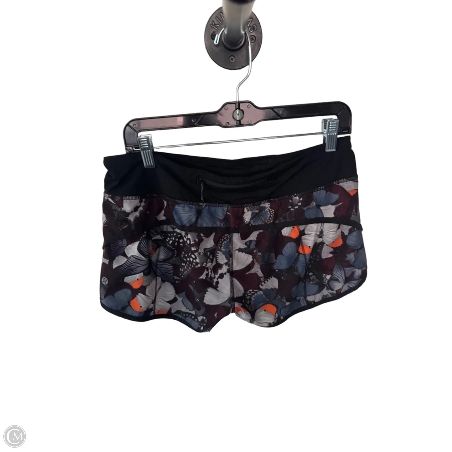 Athletic Shorts By Lululemon In Black & Grey, Size: 8