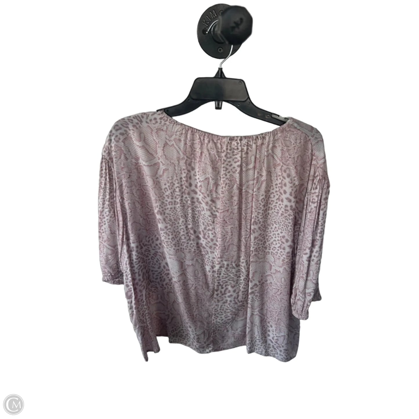 Top 3/4 Sleeve By Olivaceous In Pink, Size: L