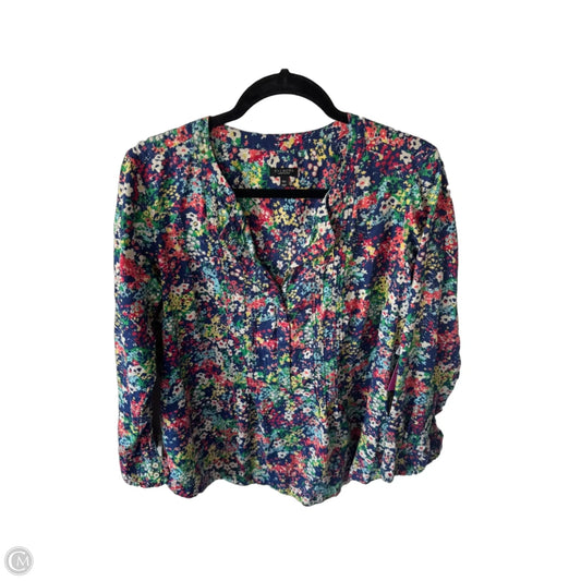 Top Long Sleeve By Talbots In Blue & Green, Size: 1x