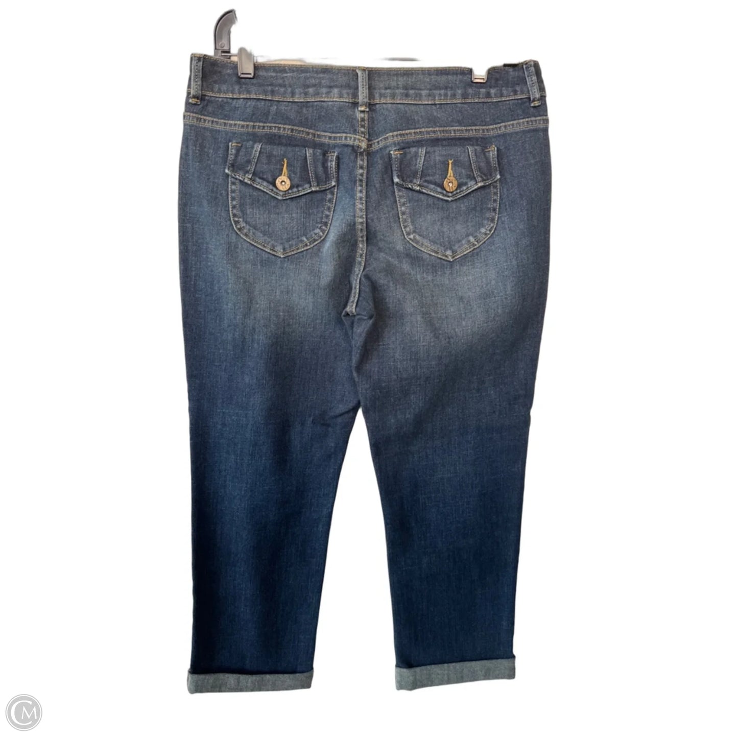 Capris By Simply Vera In Blue Denim, Size: 6