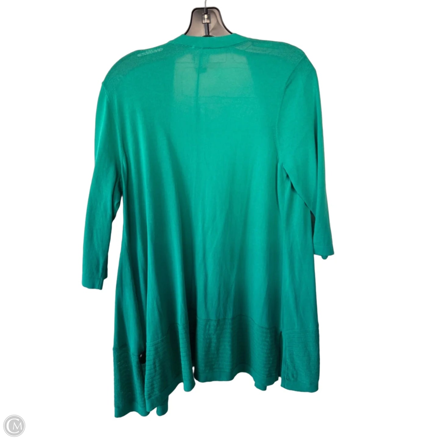 Sweater Cardigan By Chicos In Green, Size: M