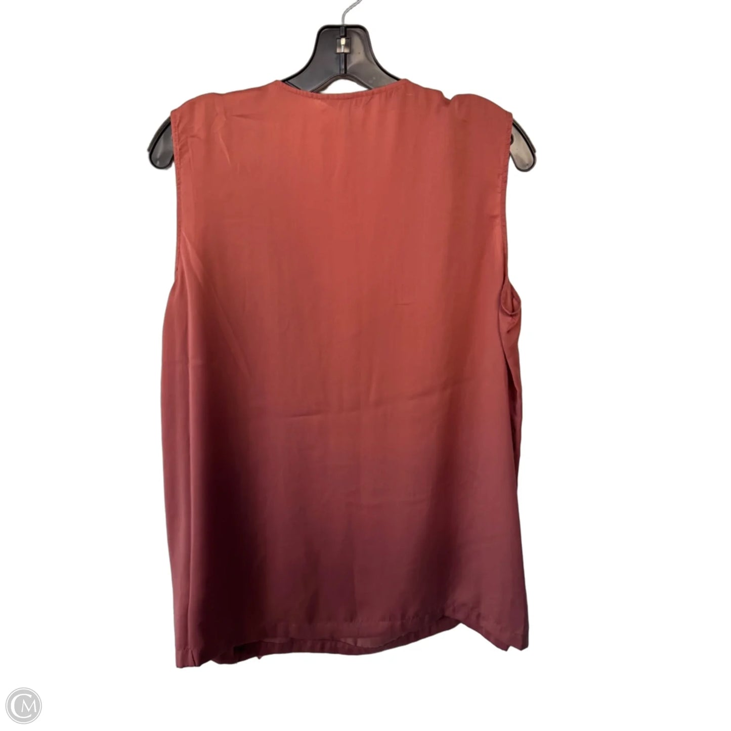 Top Sleeveless By Daisy Fuentes In Orange, Size: L