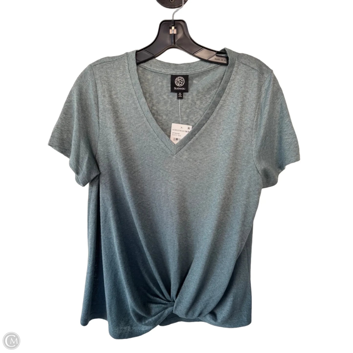 Top Short Sleeve By Bobeau In Blue, Size: M