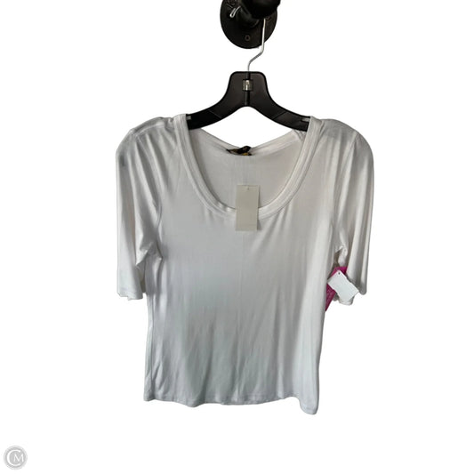 Top Short Sleeve Basic By Cupio In White, Size: M
