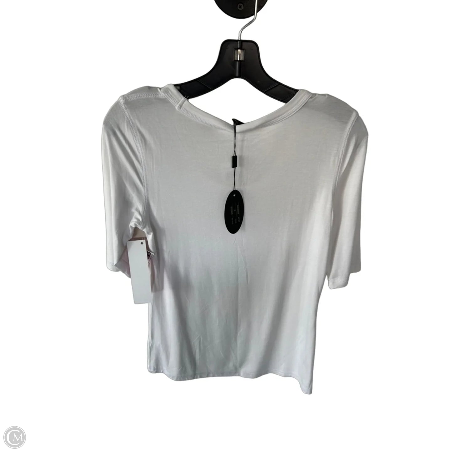 Top Short Sleeve Basic By Cupio In White, Size: M