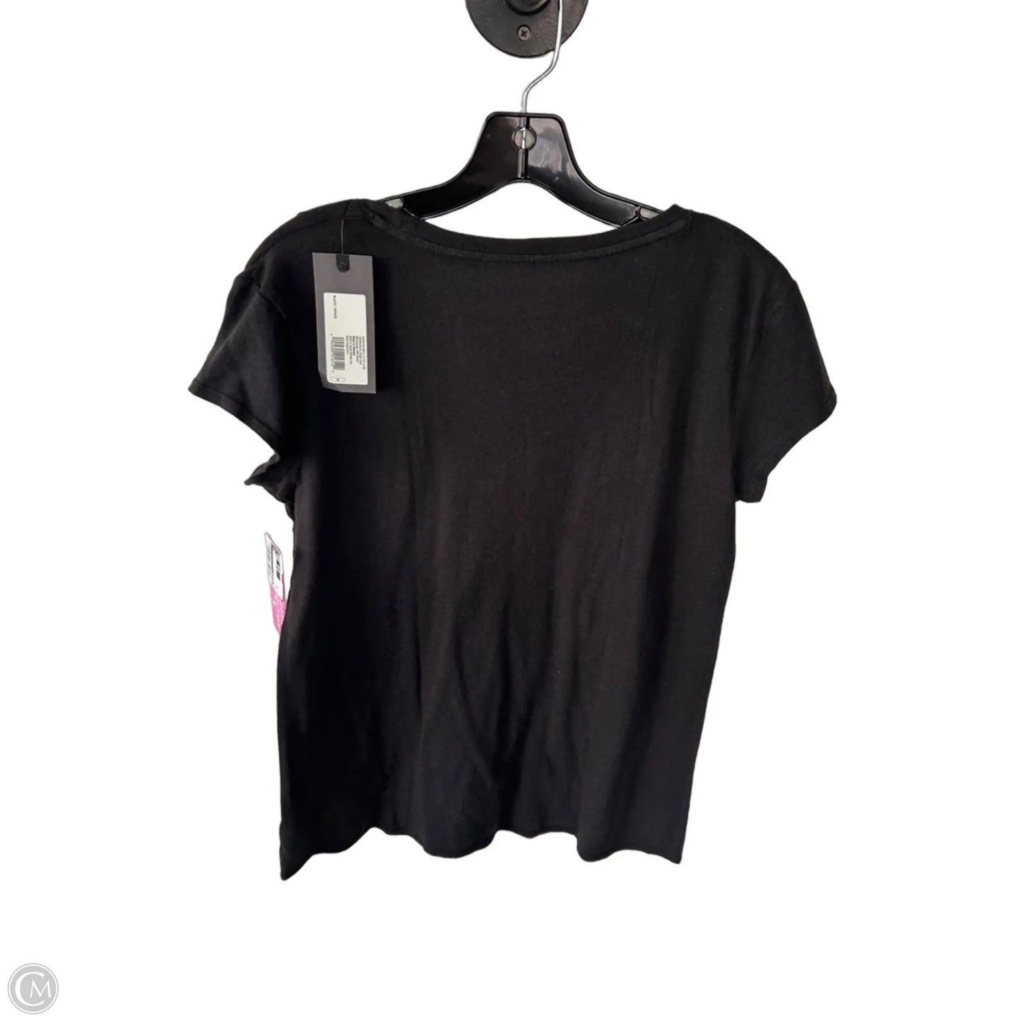 Top Short Sleeve Basic By Mossimo In Black, Size: S