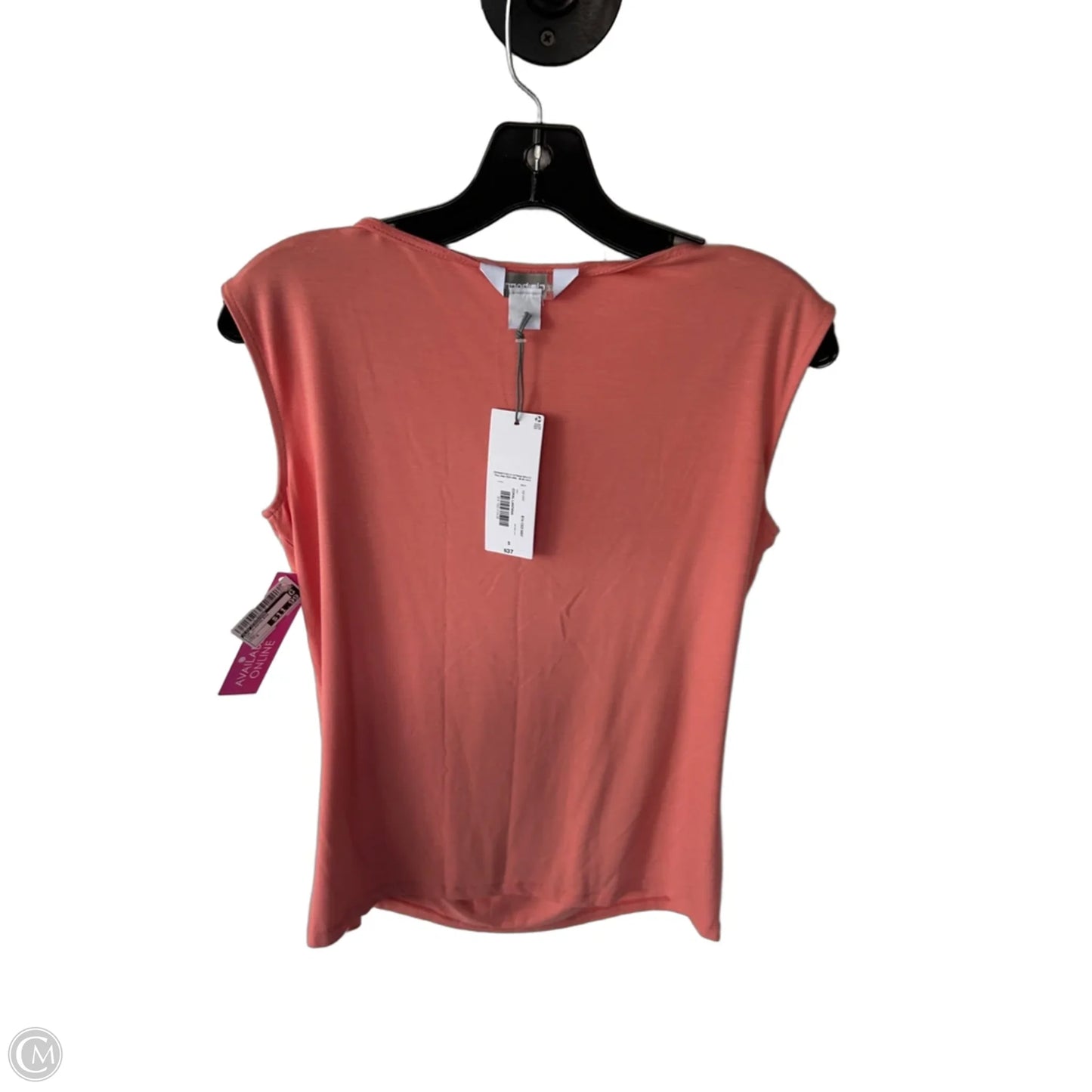 Top Sleeveless By Liz Claiborne In Peach, Size: S