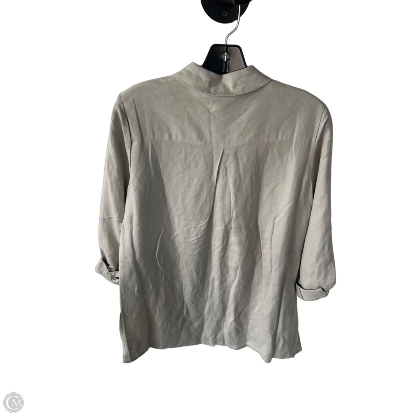 Tunic Long Sleeve By Alfani In Tan, Size: S