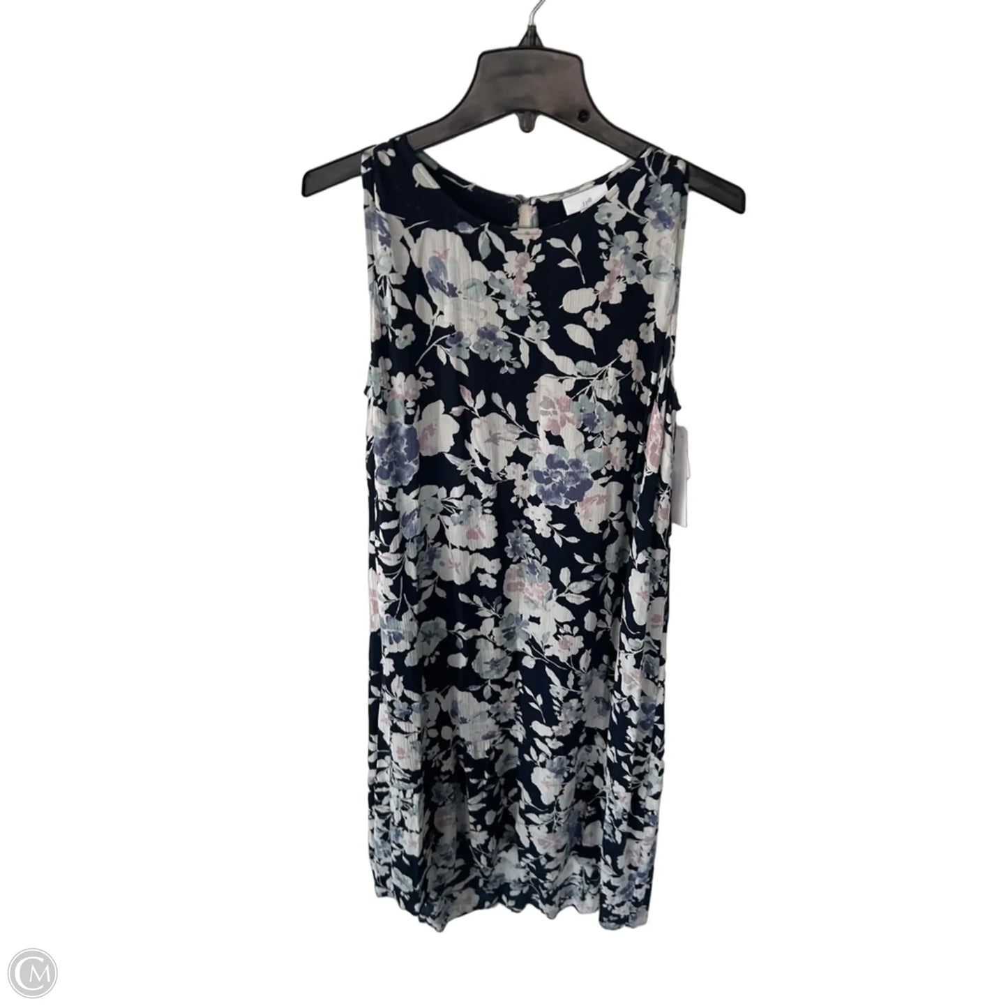 Dress Casual Midi By J. Jill In Blue & Pink, Size: M