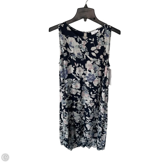 Dress Casual Midi By J. Jill In Blue & Pink, Size: M