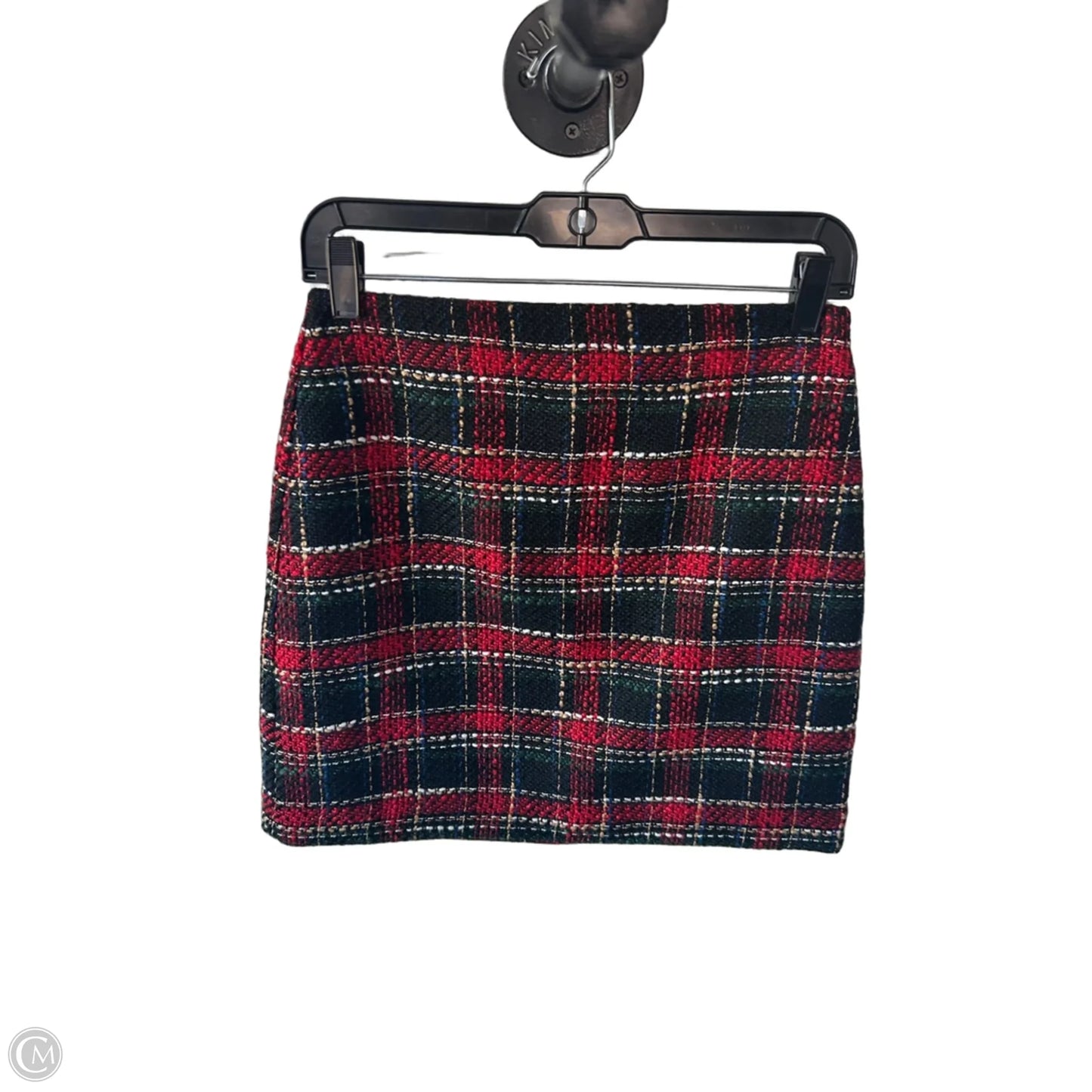 Skirt Mini & Short By Loft In Black & Red, Size: 0p