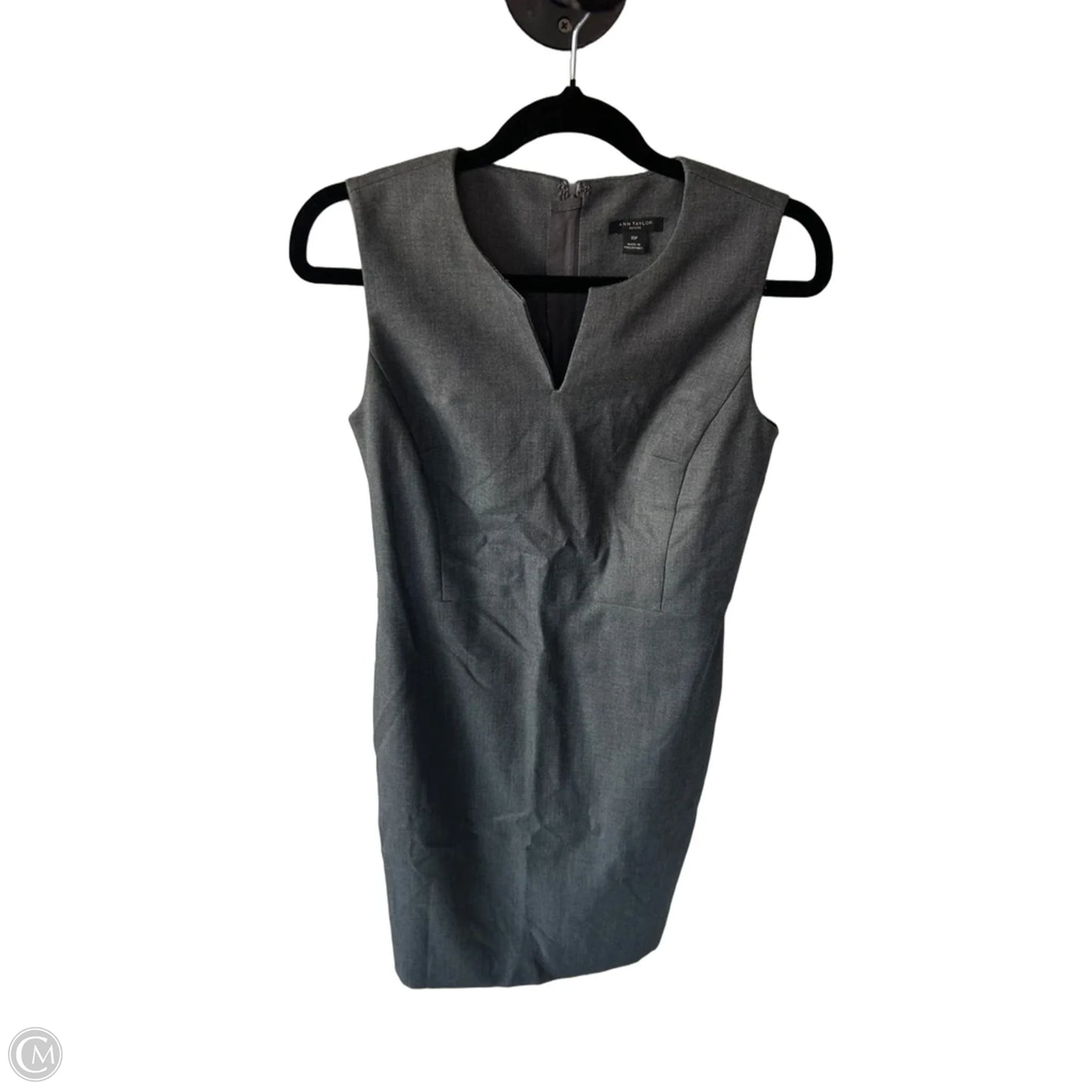 Dress Work By Ann Taylor In Grey, Size: Xsp