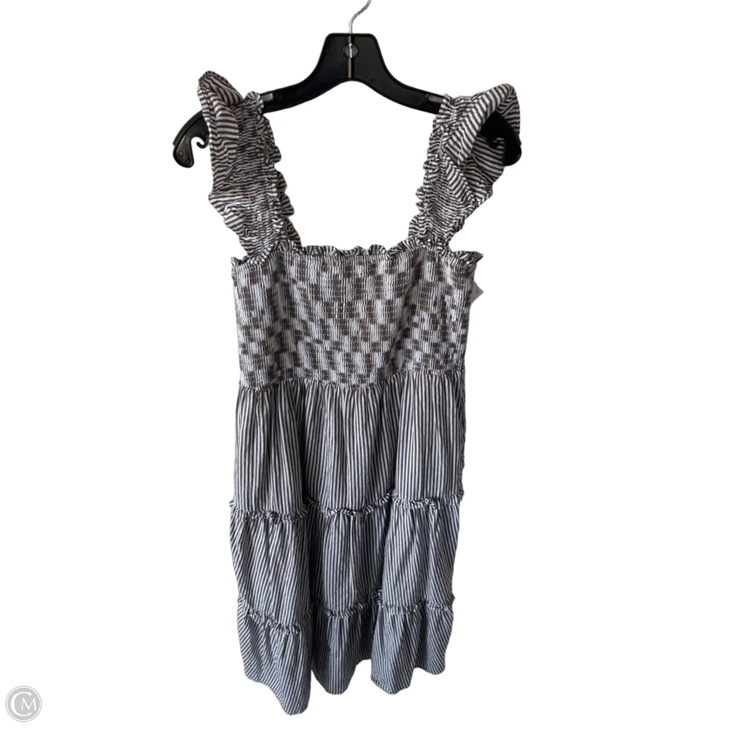 Dress Casual Midi By Sugar Lips In Brown & White, Size: M